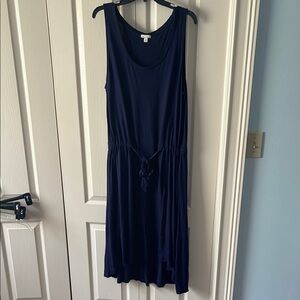 Navy Blue Sleeveless Dress